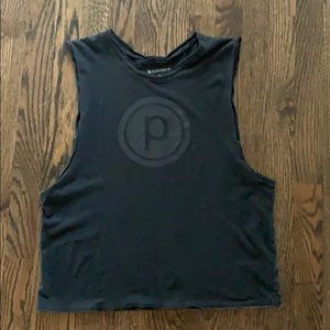 Pure Barre circle P black tank size Medium